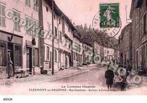 Ville de CLERMONTENARGONNE, carte postale ancienne