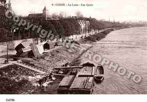 Ville de COSNESURLOIRE, carte postale ancienne