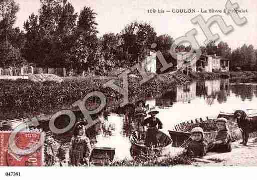 Ville de COULON, carte postale ancienne