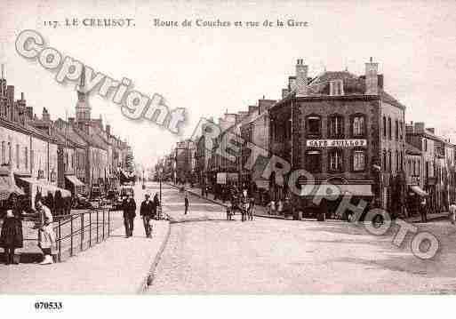 Ville de CREUSOT(LE), carte postale ancienne