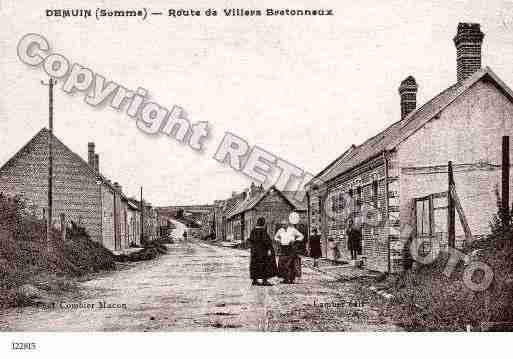 Ville de DEMUIN, carte postale ancienne