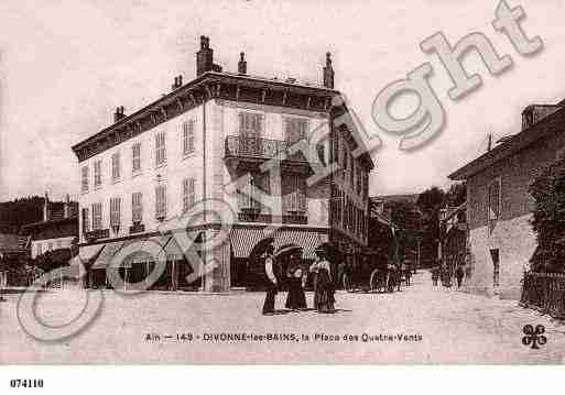 Ville de DIVONNELESBAINS, carte postale ancienne