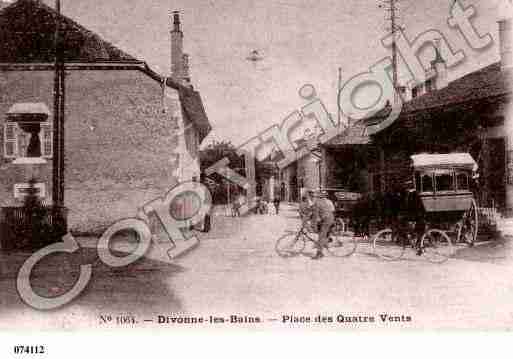 Ville de DIVONNELESBAINS, carte postale ancienne