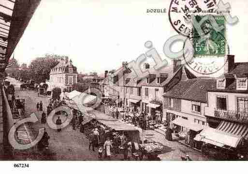 Ville de DOZULE, carte postale ancienne