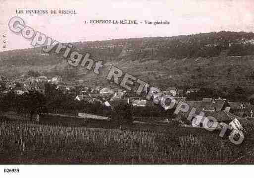 Ville de ECHENOZLAMELINE, carte postale ancienne