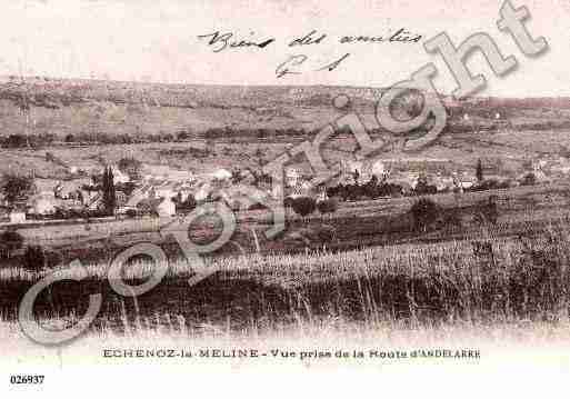 Ville de ECHENOZLAMELINE, carte postale ancienne