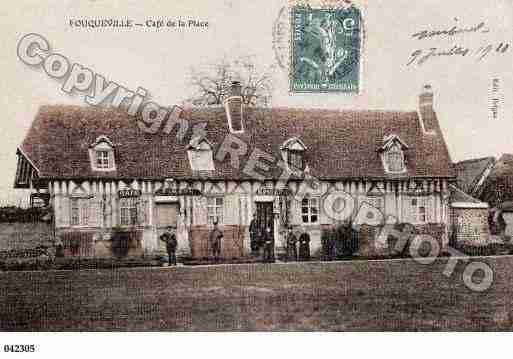 Ville de FOUQUEVILLE, carte postale ancienne