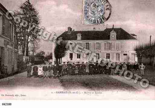 Ville de GAMBAIS, carte postale ancienne