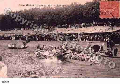 Ville de GIVORS, carte postale ancienne
