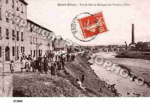 Ville de GIVORS, carte postale ancienne