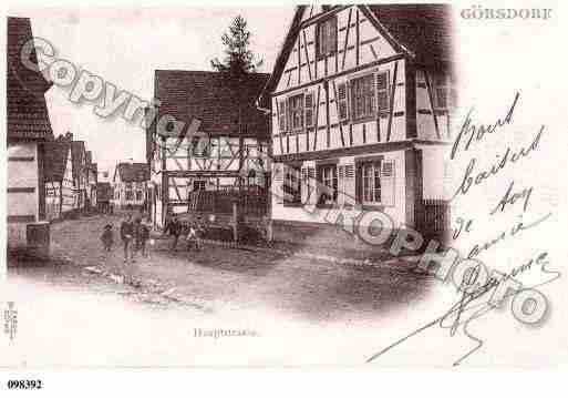 Ville de GOERSDORF, carte postale ancienne