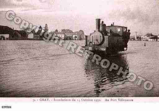 Ville de GRAY, carte postale ancienne