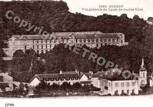 Ville de GUERET, carte postale ancienne