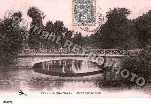 Ville de GUERIGNY, carte postale ancienne