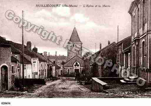 Ville de HUILLIECOURT, carte postale ancienne