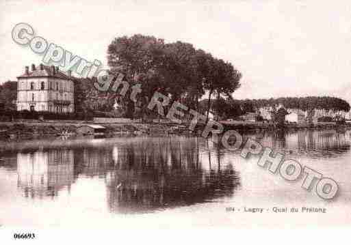 Ville de LAGNYSURMARNE, carte postale ancienne