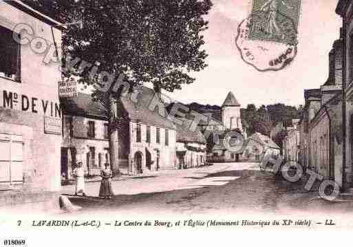 Ville de LAVARDIN, carte postale ancienne