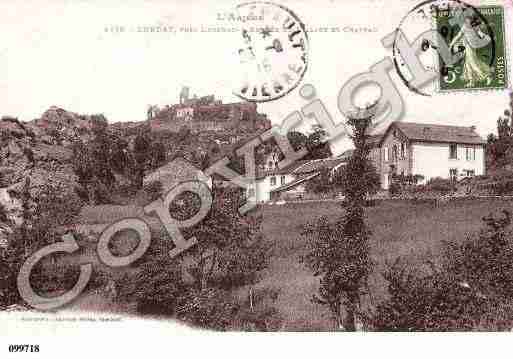Ville de LORDAT, carte postale ancienne