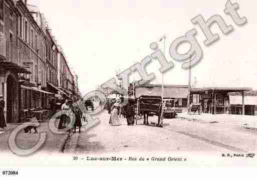 Ville de LUCSURMER, carte postale ancienne