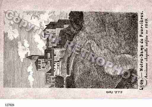 Ville de LYON, carte postale ancienne