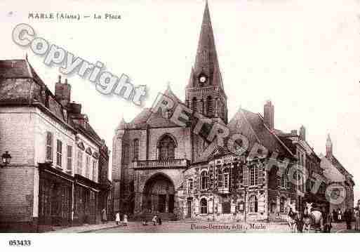 Ville de MARLE, carte postale ancienne