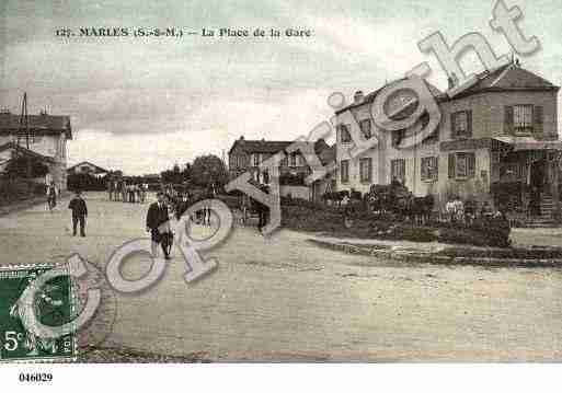 Ville de MARLESENBRIE, carte postale ancienne