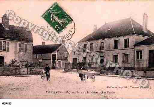 Ville de MARLESENBRIE, carte postale ancienne