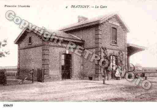 Ville de MATIGNY, carte postale ancienne