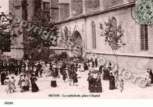 Ville de MENDE, carte postale ancienne