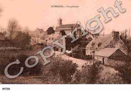 Ville de MERZER(LE), carte postale ancienne