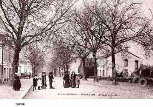 Ville de MONTAIGU, carte postale ancienne