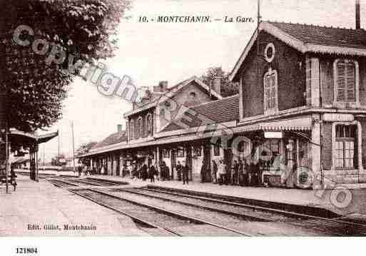 Ville de MONTCHANIN, carte postale ancienne