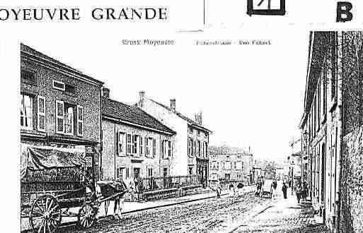 Ville de MOYEUVREGRANDE, carte postale ancienne