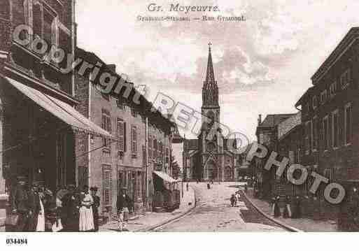 Ville de MOYEUVREGRANDE, carte postale ancienne