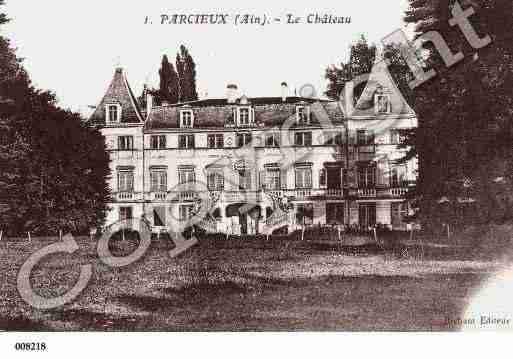 Ville de PARCIEUX, carte postale ancienne