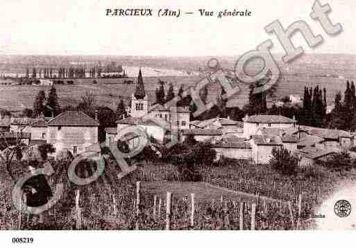 Ville de PARCIEUX, carte postale ancienne