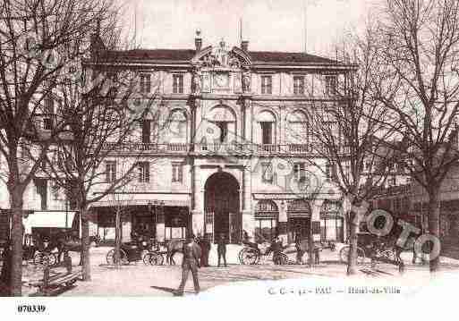 Ville de PAU, carte postale ancienne