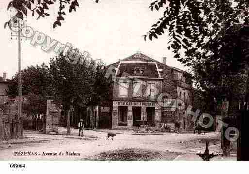 Ville de PEZENAS, carte postale ancienne