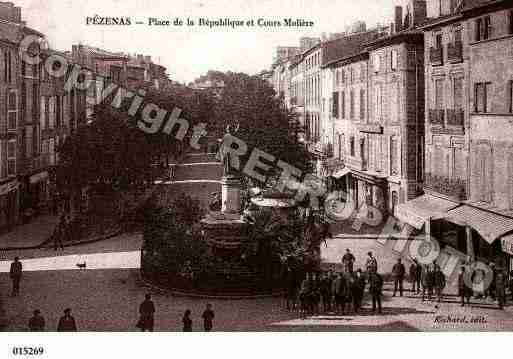 Ville de PEZENAS, carte postale ancienne