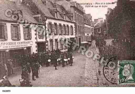 Ville de PONTRIEUX, carte postale ancienne