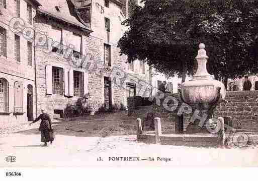 Ville de PONTRIEUX, carte postale ancienne