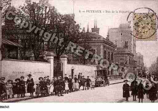 Ville de PUTEAUX, carte postale ancienne