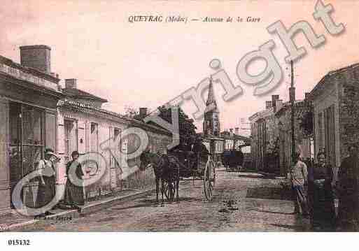 Ville de QUEYRAC, carte postale ancienne