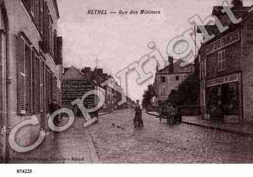 Ville de RETHEL, carte postale ancienne