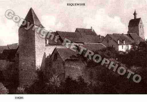 Ville de RIQUEWIHR, carte postale ancienne