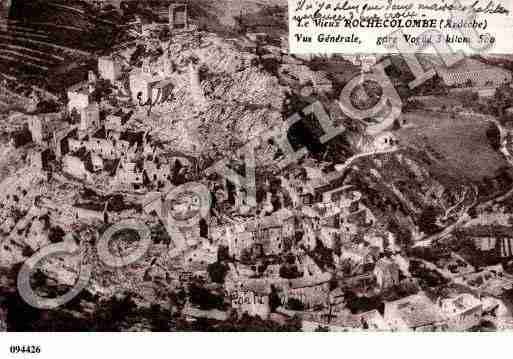 Ville de ROCHECOLOMBE, carte postale ancienne