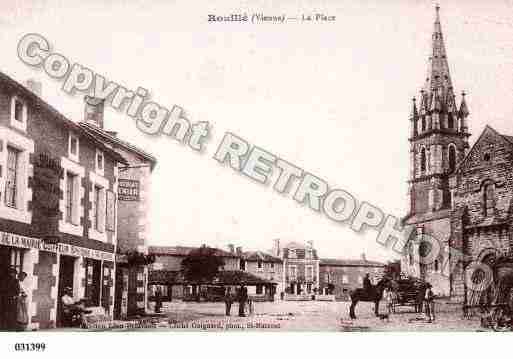 Ville de ROUILLE, carte postale ancienne