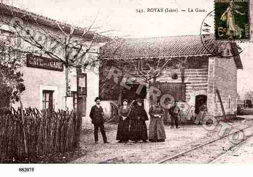 Ville de ROYAS, carte postale ancienne