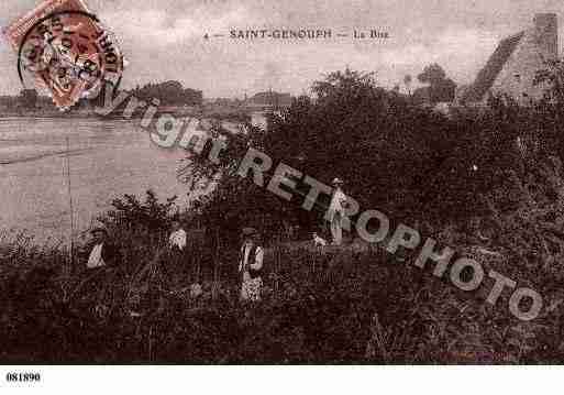 Ville de SAINTGENOUPH, carte postale ancienne
