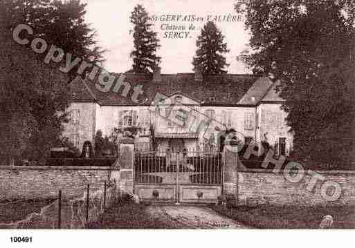 Ville de SAINTGERVAISENVALLIERE, carte postale ancienne